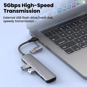 7 en 1 <span class=keywords><strong>USB</strong></span> <span class=keywords><strong>Hub</strong></span> 3.0 Splitter pour PC Portable Tablette Haute Vitesse Type C Station D'accueil pour <span class=keywords><strong>Bureau</strong></span> Travail <span class=keywords><strong>USB</strong></span> Disque - Product Image 6