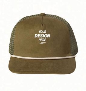 High Quality Custom Corduroy 5 Panel Trucker Hats 3D Puff Embroidery Logo Denim <b>Snap</b> Back <b>Cap</b> Fashionable for Beach Wear - Product Image 5