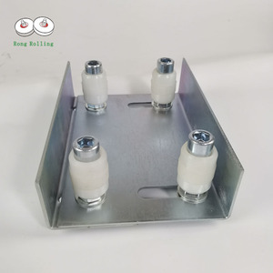 Hai hình chữ L khung sắt combinationadjustable Nylon khoảng cách bánh xe translational cổng hướng dẫn khung, hướng dẫn Nylon Khung con lăn - Product Image 3