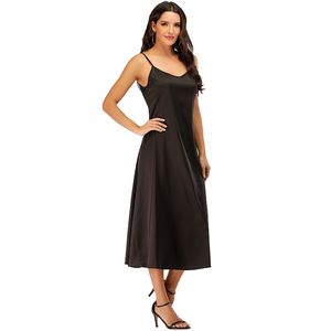 Abito lungo da donna con <span class=keywords><strong>camicia</strong></span> a righe e maniche corte alla moda abiti Casual senza maniche Casual da donna - Product Image 2