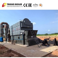 Chaudière à vapeur à grille de chaîne DZL4t/h de 4000 kg à montage horizontal, à combustible solide, grande adaptabilité pour copeaux de bois, bagasse, granulés