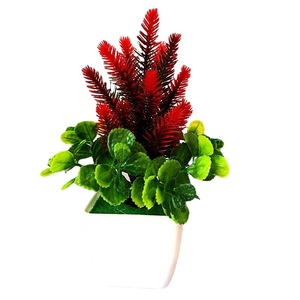 Plante artificielle en pot Qi Xing 12x20 cm, hydrangea en plastique, verdure, décoration intérieure - Product Image 1