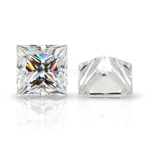 Loose Moissanite D Color Irregular Princess Cut Synthetic Gemstones For Jewelry Making S925 Sterling Silver Set With Loose - Product Image 4