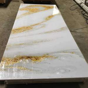 Modern Uv Marble Pvc Wall Panels Waterproof Cladding Boards Decorative Wall Panels <strong>Interior</strong> Tv Board <strong>for</strong> Hotels and <strong>Halls</strong> - Product Image 5