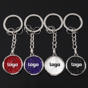 Llavero de Lujo con Pedrería y Logotipo de Auto para Benz, BMW, <span class=keywords><strong>Audi</strong></span>, Anillo de Llaves Redondo de Metal Personalizado para Regalos Promocionales, Accesorios para Llaves - Product Image 5
