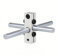 Connecteur transversal optique en alliage d'aluminium anodisé métrique 8mm 12mm 16mm, pince de fixation d'axe pour routeur CNC et cadre d'imprimante 3D