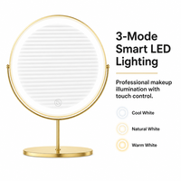 Table de maquillage moderne en bois massif nordique, durable, écologique, avec miroir LED éclairé, pour appartement de luxe, chambre à coucher, hôtel haut de gamme