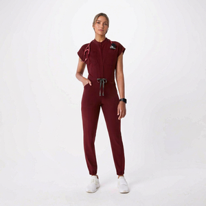 Conjunto de Uniformes Médicos Ecológicos Unisex de Moda, Mono con Logotipo Personalizado, Pantalones Deportivos de Una Pieza para Enfermería, Uso Hospitalario, Tela de Lana - Product Image 1