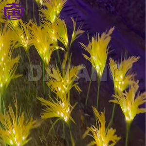 Outdoor Solar Led Wheat Ear <b>Flower</b> Landscape <b>Light</b> Ip65 Indoor/outdoor Garden Courtyard Decoration Golden Rice Lamp - Product Image 4