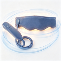 Masseur oculaire chauffant rechargeable à compression d'air avec télécommande, masque de massage des tempes avec chaleur et pression pour soulager les yeux secs