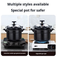 Marmite à soupe en alliage d'aluminium antidéflagrante autocuiseur domestique compatible au gaz