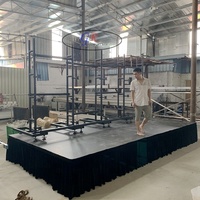 Altavoz de elevación para interiores y exteriores, soporte de iluminación con pantalla Led