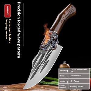 Longquan มีดทำครัวเหล็กฟอร์จ, มีดตัดสเต็กหมูคุณภาพสูงใช้ในครัวเรือนมีดตัดเนื้อ - Product Image 6