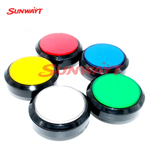 Botón Pulsador Redondo Grande de 100 mm con Cubierta Plana y LED para Máquinas de Juegos Arcade - Product Image 3
