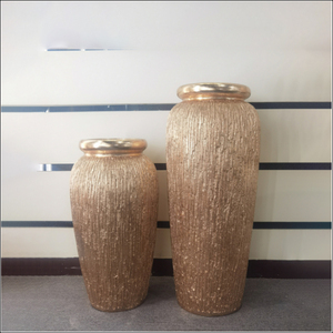 Macetas Altas de Metal Dorado, Centros de Mesa de Lujo para Bodas y Eventos, Florero Decorativo para Vestíbulo de Hotel, Soporte para Macetas de Piso - Product Image 4