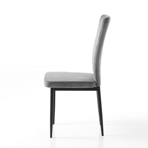 <span class=keywords><strong>Chaise</strong></span> de salle à manger en velours à dossier haut Style nordique moderne <span class=keywords><strong>chaise</strong></span> rembourrée confortable de qualité supérieure pour bureau à domicile salle à manger - Product Image 5