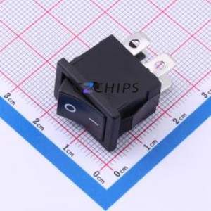 CWSB21AA2F Rocker Switch Switch Black 250V Double Pole Single Throw - Product Image 1