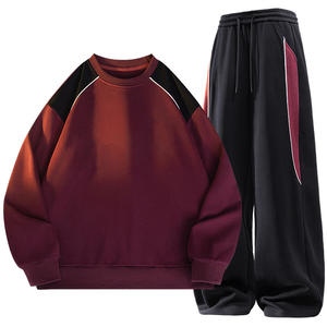 Suéter de hombre con logo personalizado, cuello redondo, manga larga, holgado, estilo americano, novedad 2025, conjunto deportivo para parejas - Product Image 2