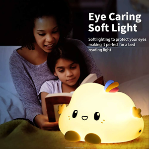 Mini <span class=keywords><strong>lampe</strong></span> <span class=keywords><strong>lapin</strong></span> rechargeable grand visage veilleuse <span class=keywords><strong>lapin</strong></span> en silicone pour enfants bébé avec technologie tactile thème animal adorable - Product Image 5