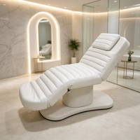 Moderne 3-Motoren Elektrische Massageliege aus Holz für Salon, Spa, Gesichtsbehandlung und Wimpernverlängerung mit Luxus-Design