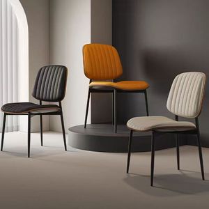 <span class=keywords><strong>Chaise</strong></span> de salle à manger orange <span class=keywords><strong>scandinave</strong></span>, design moderne, prix abordable, pour cuisine, café, restaurant - Product Image 2