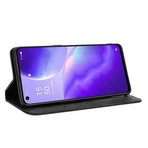 Para <span class=keywords><strong>OPPO</strong></span> F 11 15 17 19 Pro Plus <span class=keywords><strong>5g</strong></span>/find X2 X3 Lite Neo Pro Jmax Retro hebilla magnética Flip PU cuero cartera teléfono funda - Product Image 3