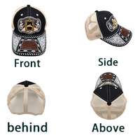 Gorra de Béisbol Unisex Personalizada con Logotipo de Herradura Metálica en 3D, Estilo Occidental, Étnico, Informal, para Pesca, Playa y Aire Libre