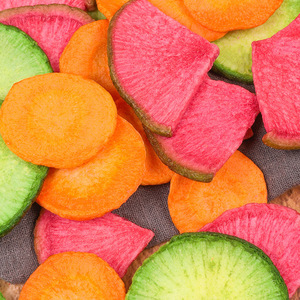 Nhà Máy Bán buôn chân không chiên Rau chip hỗn hợp củ cải VF Củ Cải Xanh Củ Cải Đỏ cà rốt khoai tây chiên giòn - Product Image 2