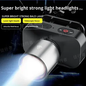 Headlamp Headlight Long Range Rechargeable Waterproof Super Bright <strong>Mining</strong> <strong>Lamp</strong> Outdoor Household Flashlight Headlamp - Product Image 4
