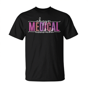 Camiseta de Asistente Médico, Enfermera de Obstetricia y Ginecología para Personal y Pacientes, Ropa Promocional de Primera Calidad - Product Image 2