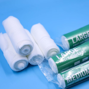 ضمادات الإسعافات الأولية بالجملة |   معقم للاستخدام مرة واحدة |   حاصل على شهادة CE/ISO |   امتصاص عالي للمستشفيات والطلبات الخارجية بالجملة - Product Image 1