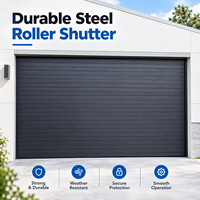 Porte de garage à enroulement en aluminium pour extérieur, fonctionnement stable, porte à enroulement électrique pour projets résidentiels