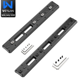 WEYLLAN MK240/MK300 Mlok Arca Rail Arca Dovetail Rail แท่นยึดขาตั้งกล้องแบบปลดเร็ว Mlok to Picatinny Rail L98 - Product Image 1
