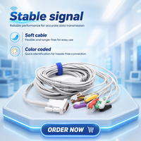 Câble EKG compatible avec Contec ECG1200G à connexion directe, câble EKG IEC à 10 fils pour ECG600G, pour usage patient