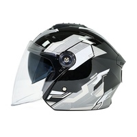 Nouvelle Arrivée Casque Moto Ouvert en PP pour Adulte, Doublure Coton, Demi-Casque, Vente en Gros