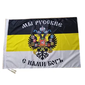 Klaar Om Zwart Geel Wit Keizerlijke Vlag Russische Rijk Vlag 3x5ft Polyester Internationale Rusland Land Vlaggen