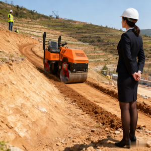 Compactador de rodillos de carretera de Anguila doble para caminar detrás de alta calidad de nuevo diseño para compactación de asfalto con precio Be - Product Image 3