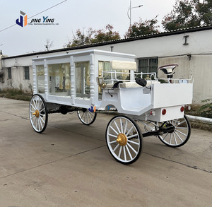 Carroza Fúnebre Eléctrica de Lujo con Adornos Clásicos y Ventanas Decorativas - Product Image 3