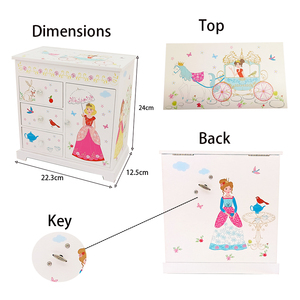 Caja Musical <span class=keywords><strong>de</strong></span> Joyería con Diseño <span class=keywords><strong>de</strong></span> Princesa Jakos, con Cajones y Puerta, para Regalo <span class=keywords><strong>de</strong></span> Cumpleaños, Navidad y Festividades para <span class=keywords><strong>Niñas</strong></span> - Product Image 3