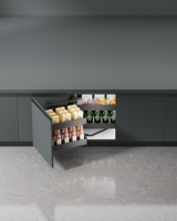 Galaxy Fanke Series Panier en aluminium Organisateur de garde-manger Tiroir coulissant Magic Corner Accessoires pour armoires de cuisine