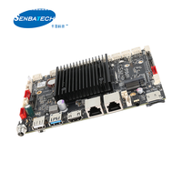 Placa Base Industrial ARM RK3588 Cortex-A76 Cortex-A55 2 Lan LPDDR4 8G EMMC 64G 6 USB SIM WIFI6 BT5.0 GPS para Señalización Digital