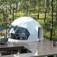 Tente de dôme géodésique de structure métallique de 7M pour la station de vacances de Glamping
