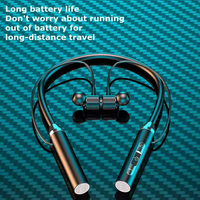 Casque d'écoute BT sans fil Électronique Écouteurs de sport Bandeau de cou Casque d'écoute basse magnétique Écouteurs mains libres A-1055