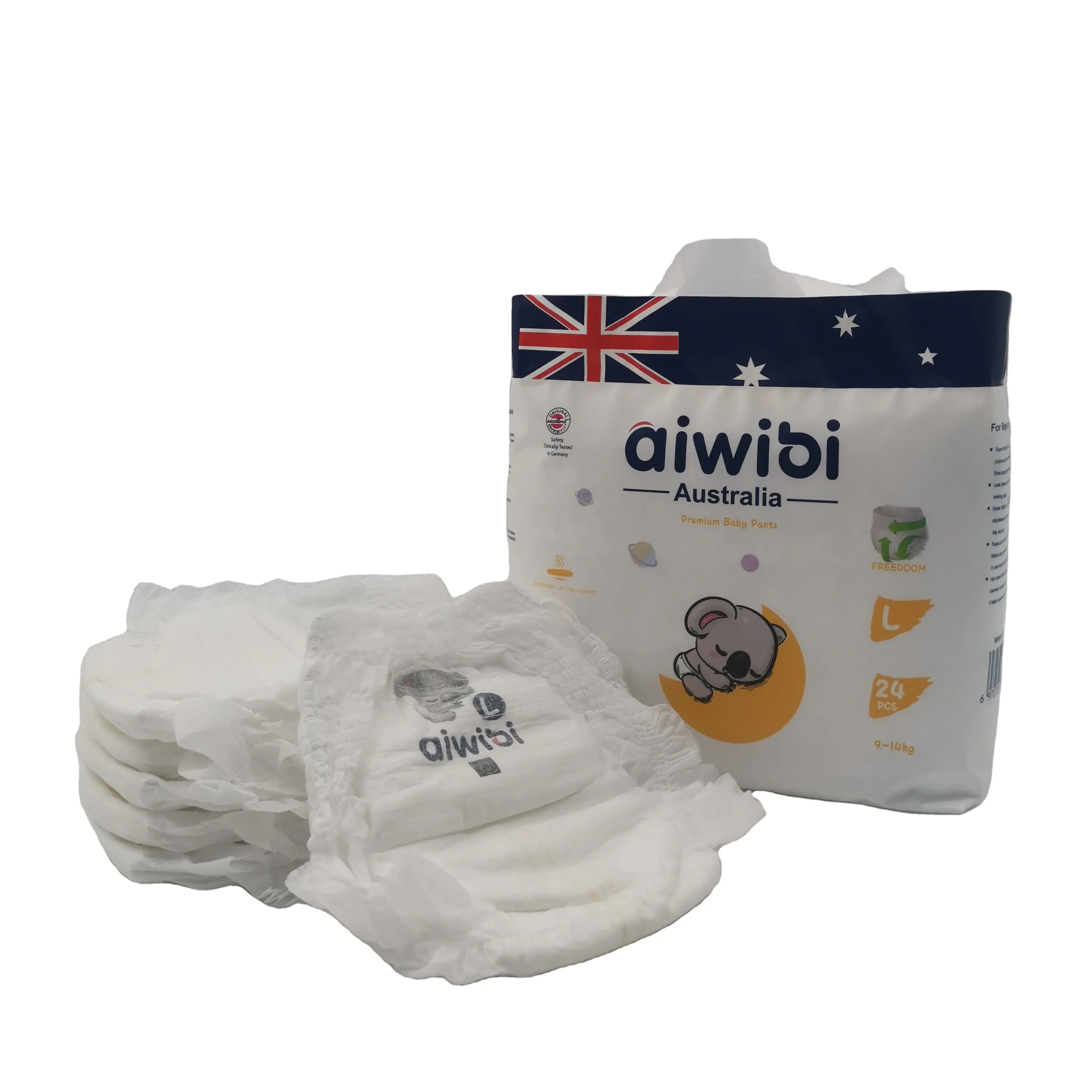 AIWIBI brand eco friendly loose comfy children baby king alive comfort pants diaper M to XL sale manufacturing plant