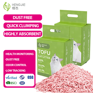 Arena para Gatos Aglomerante de Tofu Biodegradable, Libre de Polvo, con la Mejor Sensación al Pie, Venta al por Mayor de Hengjie Supplier - Product Image 4