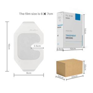 Balutan fiksasi <span class=keywords><strong>IV</strong></span>/balutan kanula <span class=keywords><strong>IV</strong></span> tahan air/balutan perbaikan transparan medis - Product Image 6