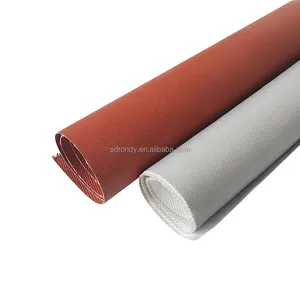 厂价550度防火硅橡胶涂层玻璃纤维焊毯用织物