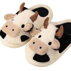 Vente en Gros Chaude Pantoufles en Cheveux de Vache à Semelle TPR Doublure en Peluche, Pantoufles de Mode avec de Nouvelles Fonctionnalités en Gros - Product Image 5