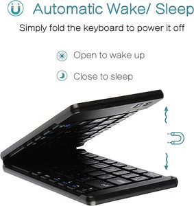 Teclado Plegable, Teclado Inalámbrico Ultrafino y Silencioso para iPad/Tablet, Compatible con Múltiples Dispositivos, Más de 100 Días de Autonomía - Product Image 3