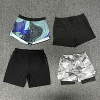 Shorts de sport OEM ODM pour femmes, entraînement, exercice, short de course 2-en-1 avec doublure et poche, 7 pouces, taille haute, pour hommes, course à pied, marathon